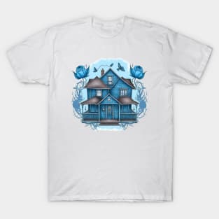 The Girls Blue House - Flowers - Gilmore T-Shirt